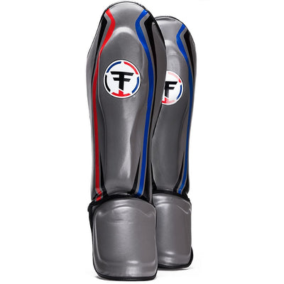 Thai Fighter Shin Guards - Grey - Revgear Europe