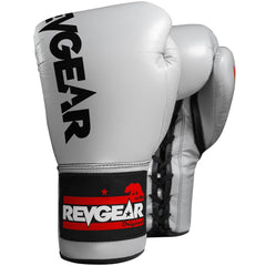 The Revgear F1 Competitor - Professional Boxing Fight Gloves - Grey/Black - Revgear Europe