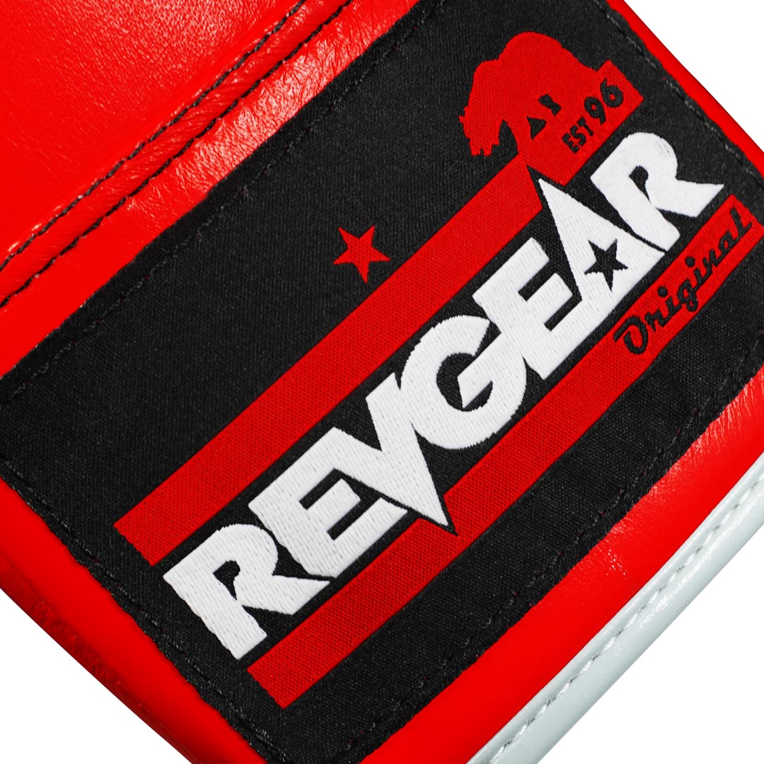 The Revgear F1 Competitor - Professional Boxing Fight Gloves - Red/White - Revgear Europe