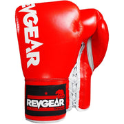 The Revgear F1 Competitor - Professional Boxing Fight Gloves - Red/White - Revgear Europe