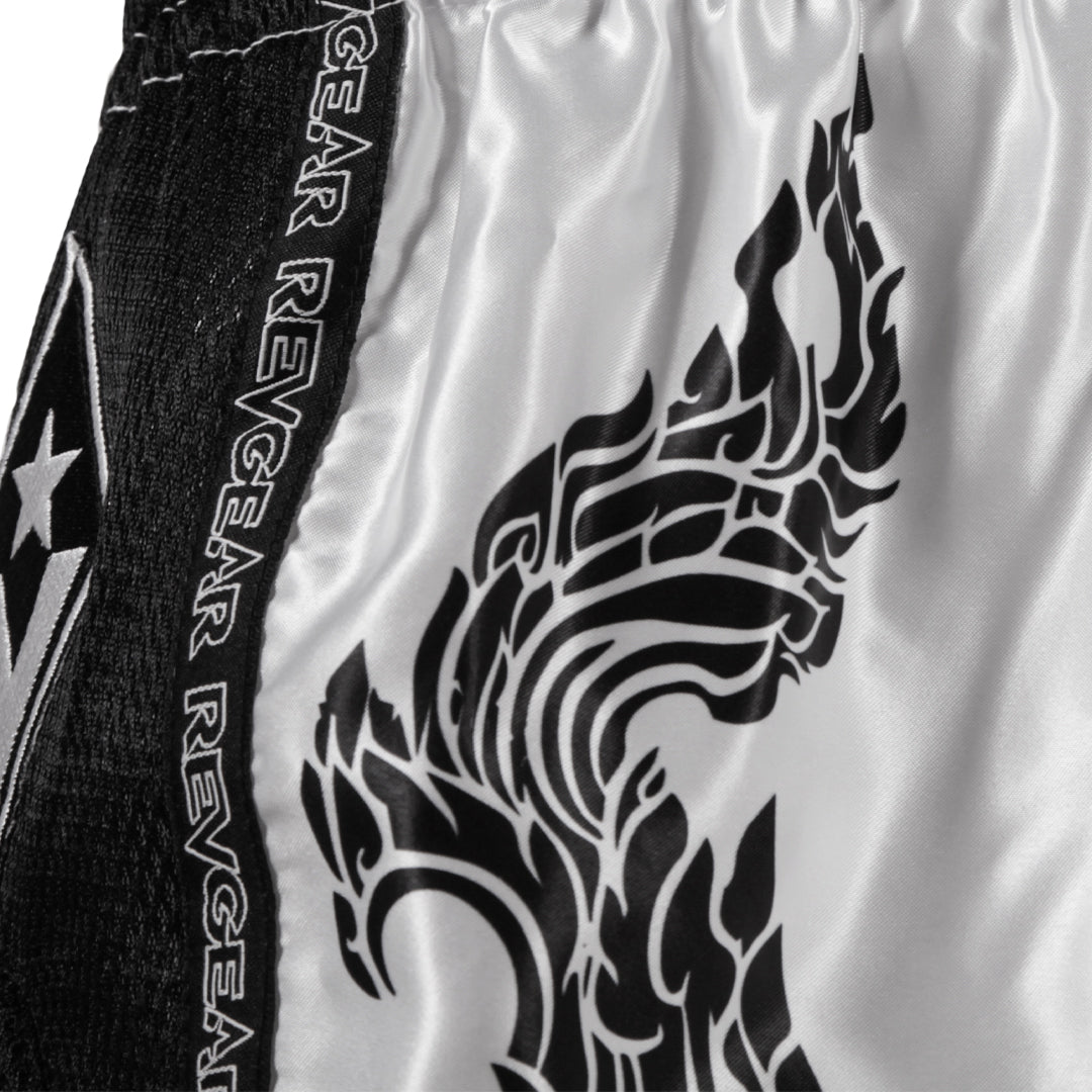 Valhalla White Thai Shorts - Revgear Europe